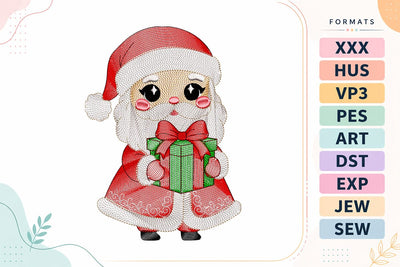Ripple Christmas Santa Embroidery Designs For Machine Embroidery/Applique DESIGNS sg embroidery 