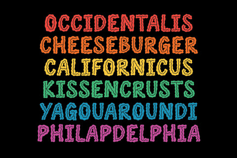 Ripple Wavy Hand-Lettered Inline Font Font FontDuo 