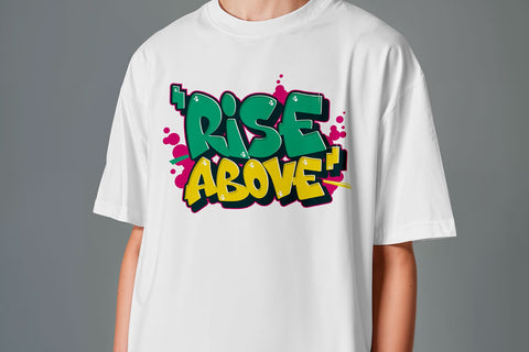 Rise Above - Graffiti Vector Design SVG Mozzatype 