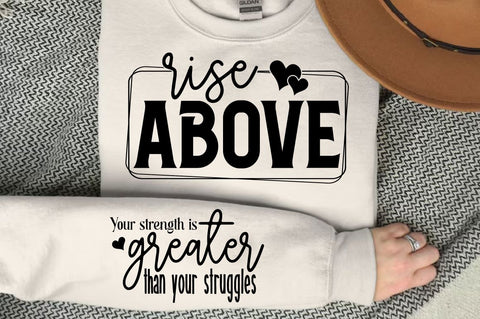 Rise Above Sleeve SVG Design SVG Regulrcrative 