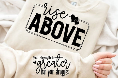 Rise Above Sleeve SVG Design SVG Regulrcrative 