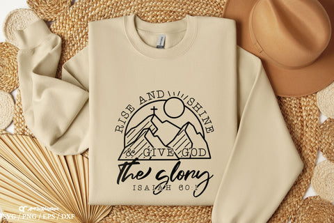 Rise and Shine Svg, Christian Quote Svg, Bible Verse Svg, Positive Quote Svg SVG Artinrhythm shop 