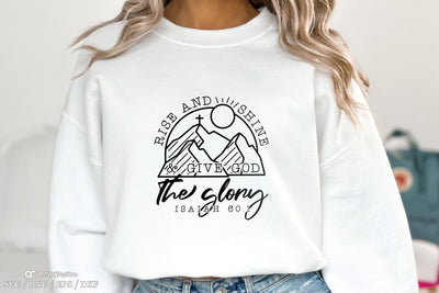 Rise and Shine Svg, Christian Quote Svg, Bible Verse Svg, Positive Quote Svg SVG Artinrhythm shop 