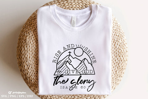 Rise and Shine Svg, Christian Quote Svg, Bible Verse Svg, Positive Quote Svg SVG Artinrhythm shop 