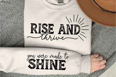 Rise And Thrive Sleeve SVG Design SVG Regulrcrative 