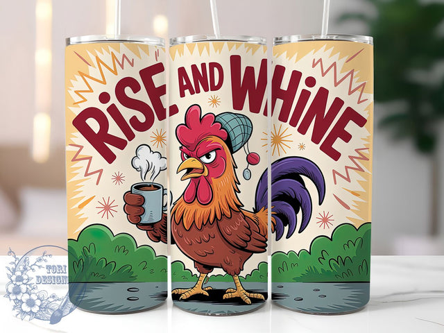 Rise And Whine Funny 20oz Tumbler, Humor Gift, Sublimation Wrap, Sarcastic Mug, 20oz Tumbler Design, Rise And Whine Quote, Everyday Humor Theme Sublimation ToriDesigns 