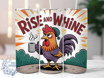 Rise And Whine Funny 20oz Tumbler, Humor Gift, Sublimation Wrap, Sarcastic Mug, 20oz Tumbler Design, Rise And Whine Quote, Everyday Humor Theme Sublimation ToriDesigns 