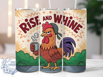 Rise And Whine Funny 20oz Tumbler, Humor Gift, Sublimation Wrap, Sarcastic Mug, 20oz Tumbler Design, Rise And Whine Quote, Everyday Humor Theme Sublimation ToriDesigns 