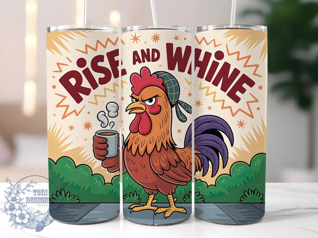 Rise And Whine Funny 20oz Tumbler, Humor Gift, Sublimation Wrap, Sarcastic Mug, 20oz Tumbler Design, Rise And Whine Quote, Everyday Humor Theme Sublimation ToriDesigns 