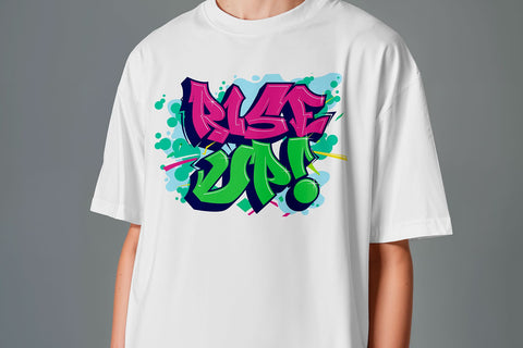 Rise Up | Graffiti Urban Street Quote SVG Mozzatype 