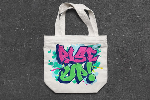 Rise Up | Graffiti Urban Street Quote SVG Mozzatype 