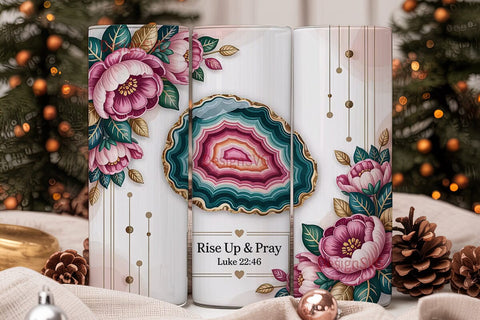 Rise Up & Pray 20oz Tumbler Wrap Sublimation DesignSVG 