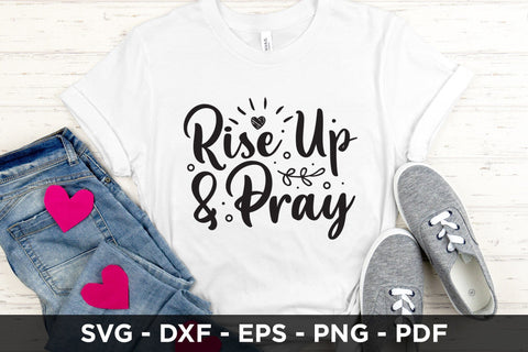 Rise Up & Pray SVG, Faith SVG Cut File SVG CraftLabSVG 