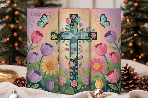 Risen Easter Tumbler Wrap Sublimation DesignSVG 