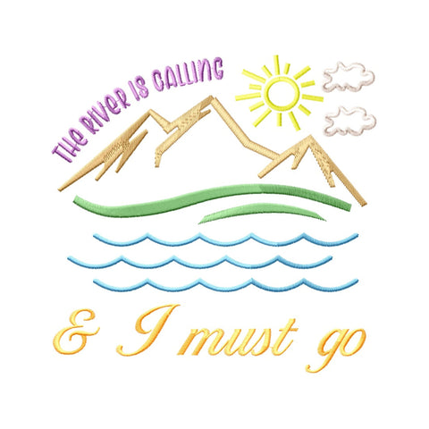 River Quotes Embroidery Designs Bundle, River Life Quotes, Nature Embroidery Patterns, Digital Download for Machine Embroidery Embroidery/Applique DESIGNS HappyDesignStudio 