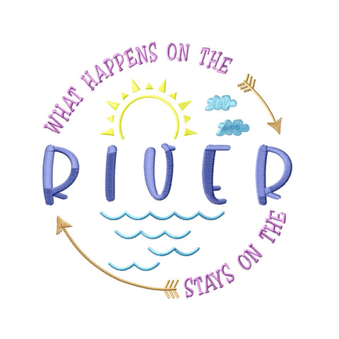 River Quotes Embroidery Designs Bundle, River Life Quotes, Nature Embroidery Patterns, Digital Download for Machine Embroidery Embroidery/Applique DESIGNS HappyDesignStudio 