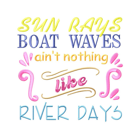 River Quotes Embroidery Designs Bundle, River Life Quotes, Nature Embroidery Patterns, Digital Download for Machine Embroidery Embroidery/Applique DESIGNS HappyDesignStudio 