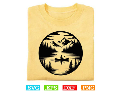 River Scene SVG Bundle, Mountain River Svg, Nature Landscape Dxf SVG Creativeart88 