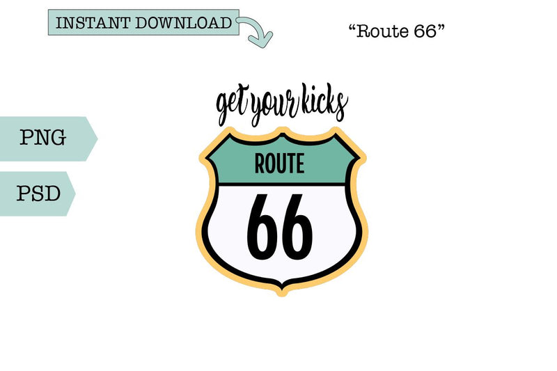 Road Sign SVG/Sublimation-Route 66 SVG Sharia Morton Designs 