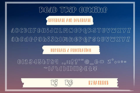 Road Trip - Cute Display Font Font AnningArts Design 