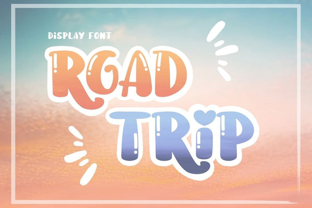 Road Trip - Cute Display Font Font AnningArts Design 