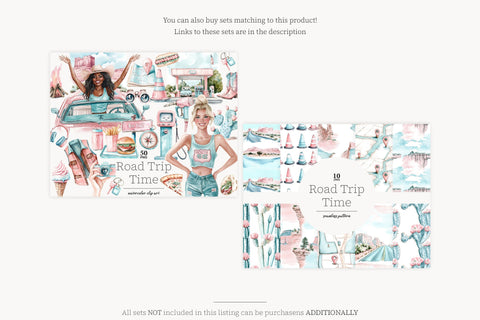 Road Trip Digital Paper | Grand Canyon Paper Digital Pattern GlamArtZhanna 