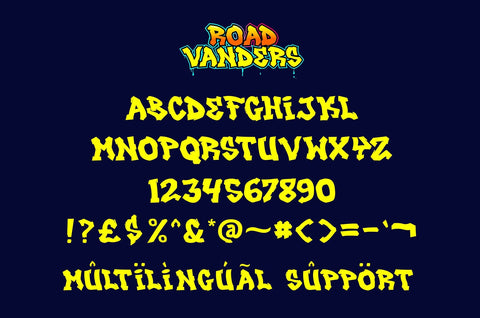 Road Vanders - Graffiti Font Font Mozzatype 