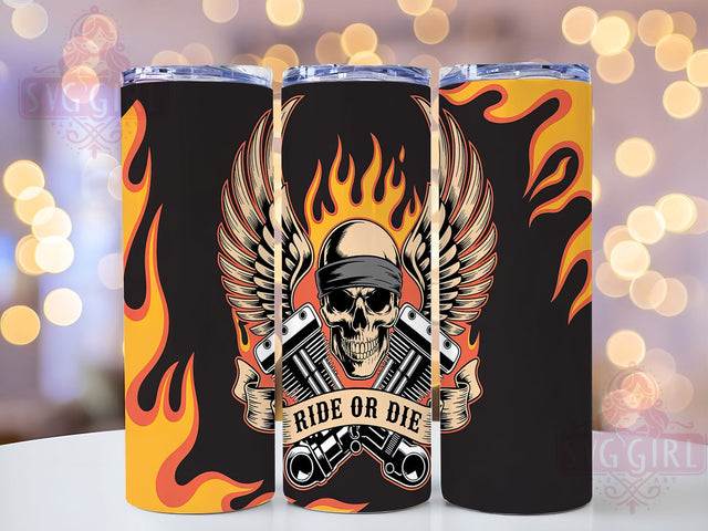 Road Warrior Biker Life Tumbler, Motorcycle Lover Present, Rider Drinkware Design, Chopper Enthusiast Gift, Biker Life Tumbler, Road Warrior Cup, Sublimation Template Sublimation SvggirlplusArt 