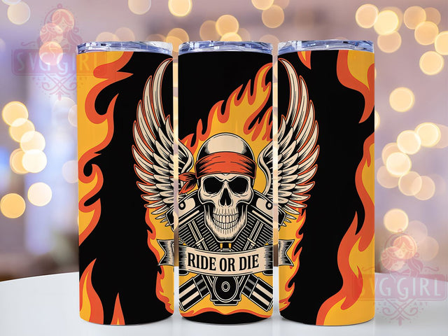 Road Warrior Biker Life Tumbler, Motorcycle Lover Present, Rider Drinkware Design, Chopper Enthusiast Gift, Biker Life Tumbler, Road Warrior Cup, Sublimation Template Sublimation SvggirlplusArt 