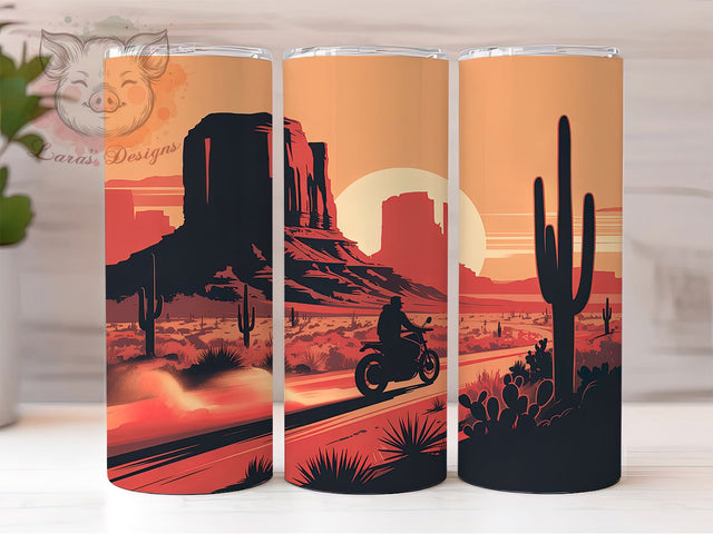 Road Warrior Biker Motorcycle Tumbler, Biker Wrap, 20Oz Tumbler, Sublimation Design, Road Warrior, Moto Lifestyle, Helmet Vibes Sublimation Lara' s Designs 