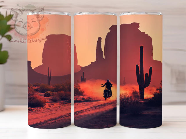 Road Warrior Biker Motorcycle Tumbler, Biker Wrap, 20Oz Tumbler, Sublimation Design, Road Warrior, Moto Lifestyle, Helmet Vibes Sublimation Lara' s Designs 