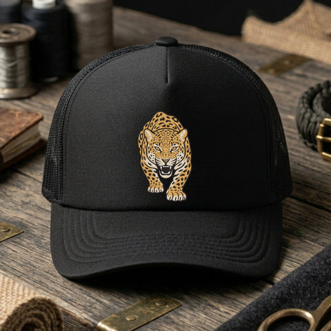 Roaring Leopard Embroidery Design – Fierce Wild Leopard Big Cat Animal Machine Embroidery File Embroidery/Applique DESIGNS PatternFeed8 