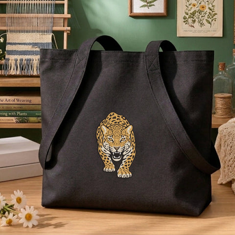 Roaring Leopard Embroidery Design – Fierce Wild Leopard Big Cat Animal Machine Embroidery File Embroidery/Applique DESIGNS PatternFeed8 