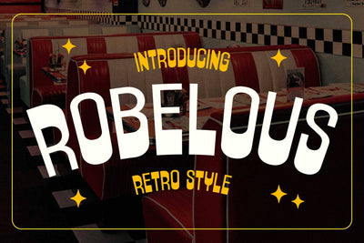 Robelous – Vintage Display Font Arterfak Project 