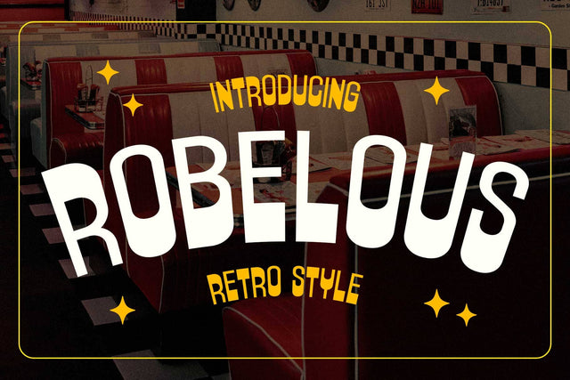 Robelous – Vintage Display Font Arterfak Project 