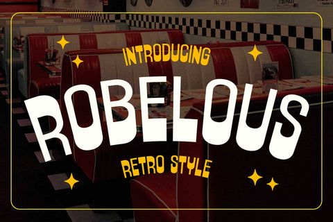 Robelous – Vintage Display Font Arterfak Project 