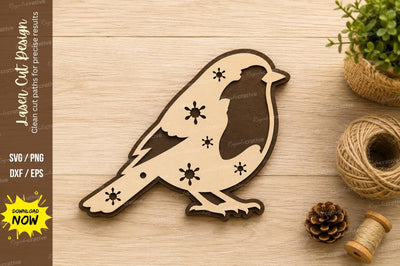 Robin Bird Laser Cut SVG Design SVG Regulrcrative 