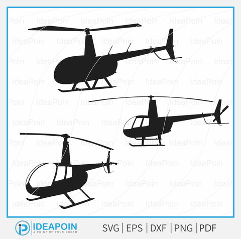 Robinson R-44 svg, Robinson R-44 SVG bundle, Pilot svg, Robinson R-44 svg Bundle, Helicopter svg, R22 Robinson Helicopter Silhouette, Flight School Helicopter, General Aviation SVG Dinvect 