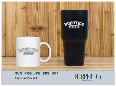 ROBOTICS SEASON Laser SVG EPS Cut File SVG HarperNCo 