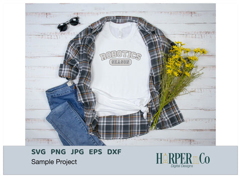 ROBOTICS SEASON Laser SVG EPS Cut File SVG HarperNCo 