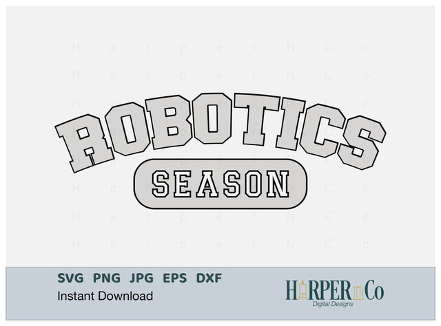 ROBOTICS SEASON Laser SVG EPS Cut File SVG HarperNCo 