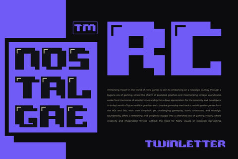 Rocabe - Retro Game Font Font twinletter 