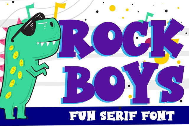 Rock Boys Font Dm Letter Studio 