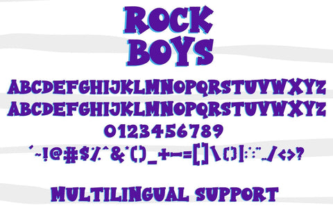 Rock Boys Font Dm Letter Studio 