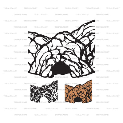 Rock Cave SVG TribaliumArtSF 