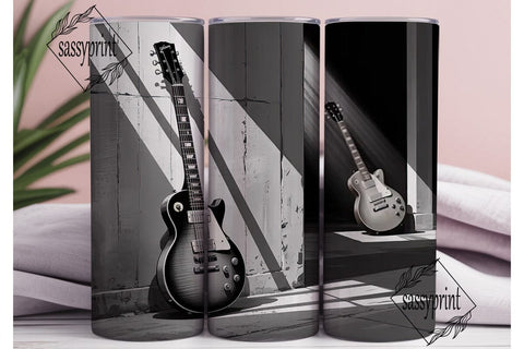 Rock Guitar 20oz Tumbler Wrap Sublimation sassyprint 