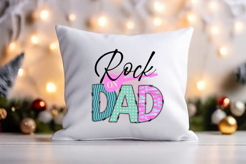 Rock On Dad PNG Design Sublimation Designangry 