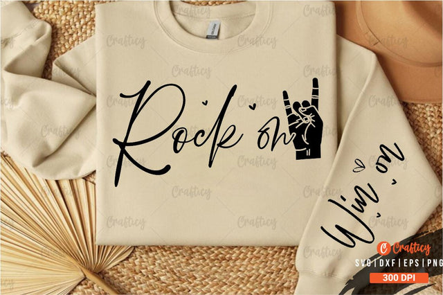 Rock on Sleeve SVG Design SVG Designangry 
