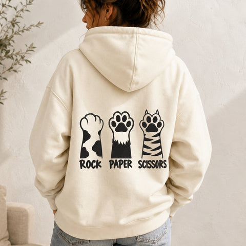 Rock Paper Scissors Cat Paws Embroidery Design – Funny Cat Lover Machine Embroidery File Embroidery/Applique DESIGNS PatternFeed8 