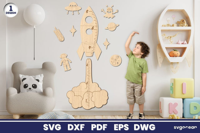 Rocket Growth Chart Laser Cut SVG SvgOcean 